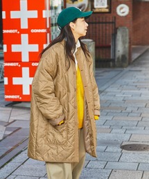 SPOC STORE | 【SPOC STORE】オーバーサイズノーカラーキルティングコート(ミリタリージャケット)