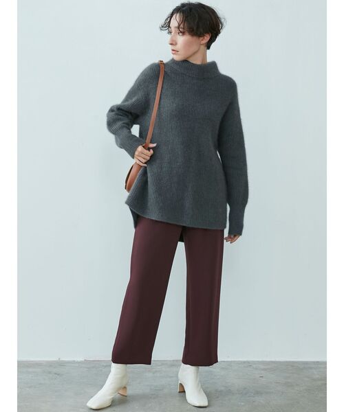 LAGUNAMOON(ラグナムーン)の「ラクーンハイネックニットプルオーバー(ニット/セーター・レディース・チャコールグレー/ミント/ベージュ・FREE)」の5枚目の写真