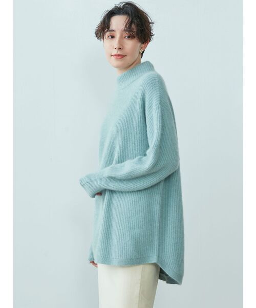 LAGUNAMOON(ラグナムーン)の「ラクーンハイネックニットプルオーバー(ニット/セーター・レディース・チャコールグレー/ミント/ベージュ・FREE)」の14枚目の写真