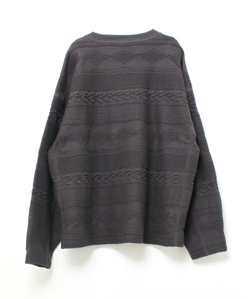 美品 RNA-N ケーブルジャカードプルオーバー カットソー RNA-N（アールエヌエーエヌ）の「M1784 ケーブルジャカードプル