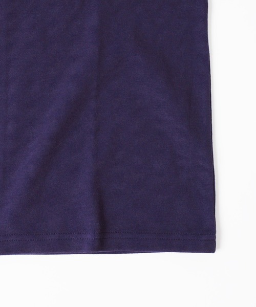 GLAZOS（グラソス）の「厚手天竺・ドロップショルダーワンポイント刺繍ポケット長袖Tシャツ（Tシャツ/カットソー・キッズ・ホワイト/ブラック/ダークグリーン/ネイビー・140cm/150cm/160cm/170cm/130cm）」の13枚目の写真