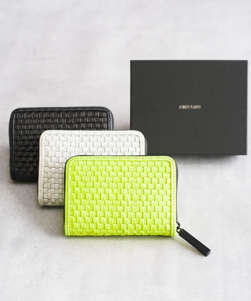 AMUAMU（アムアム）の「AMUAMU アムアム / ROUND ZIP CARD CASE レザー
