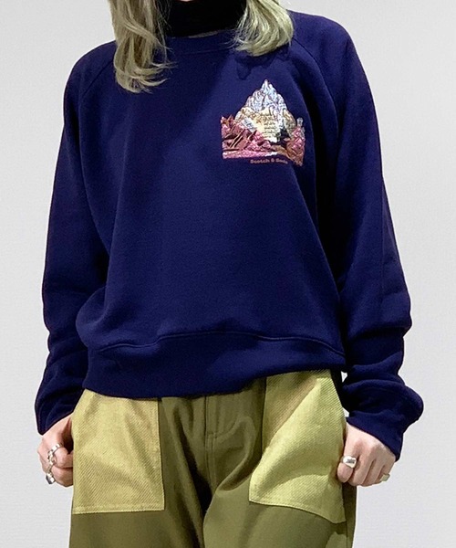 MAISON SCOTCH(メゾンスコッチ)の「リラックスフィット スウェット【163756】(スウェット・レディース・ブルー系その他・X-SMALL/SMALL)」の1枚目の写真