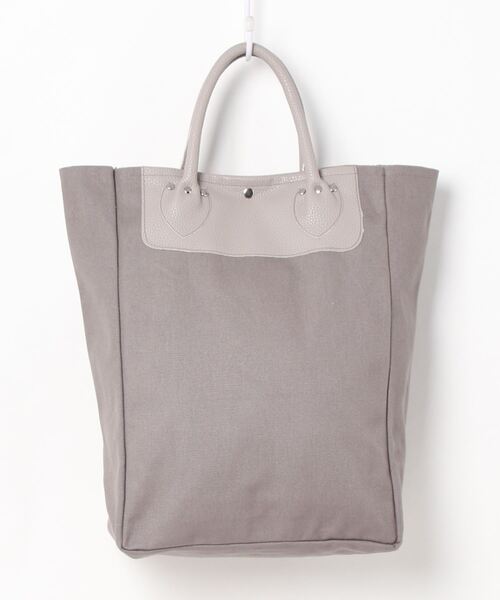 Samansa Mos2 blue（サマンサモスモスブルー）の「合皮ハンドルキャンバストートバッグ（トートバッグ・レディース・ブラック/グレー/ベージュ・ﾌﾘ-）」の3枚目の写真