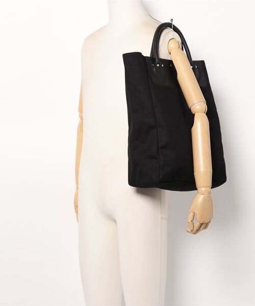 Samansa Mos2 blue（サマンサモスモスブルー）の「合皮ハンドルキャンバストートバッグ（トートバッグ・レディース・ブラック/グレー/ベージュ・ﾌﾘ-）」の7枚目の写真