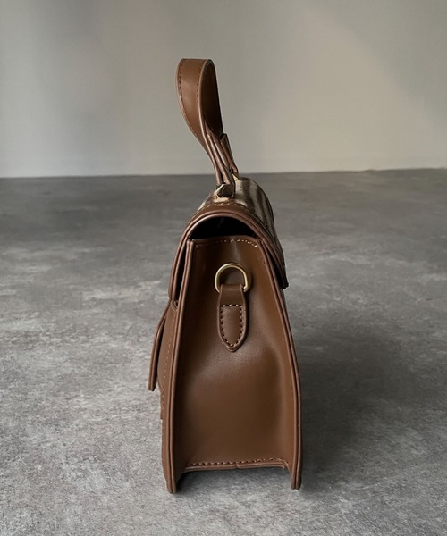 Riberry（リベリー）の「千鳥柄バッグ（ハンドバッグ・レディース・ブラック/ベージュ/ブラウン・FREE）」の8枚目の写真