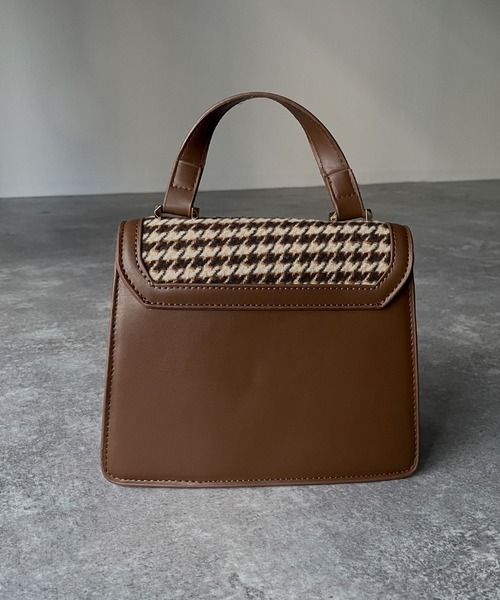 Riberry（リベリー）の「千鳥柄バッグ（ハンドバッグ・レディース・ブラック/ベージュ/ブラウン・FREE）」の10枚目の写真