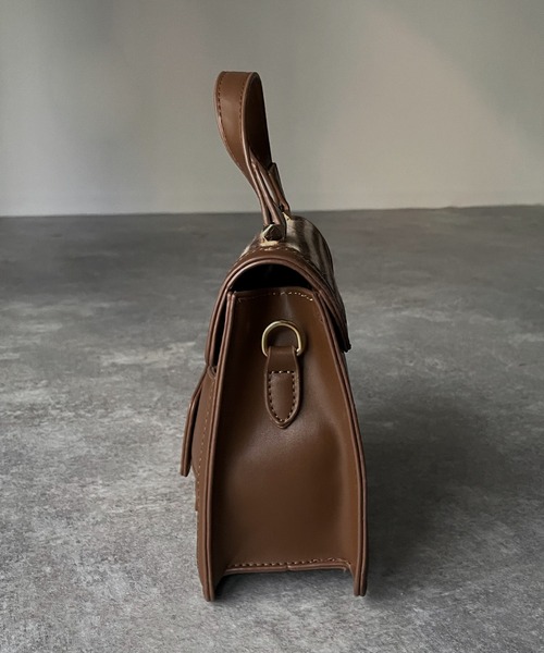 Riberry（リベリー）の「千鳥柄バッグ（ハンドバッグ・レディース・ブラック/ベージュ/ブラウン・FREE）」の15枚目の写真