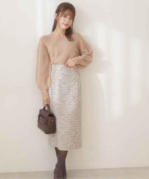 PROPORTION BODY DRESSING（プロポーションボディドレッシング）の「ルーズラメニット / 1212170103（ニット/セーター・レディース・ピンク/ライトグリーン/ホワイト系その他・FREE）」の4枚目の写真