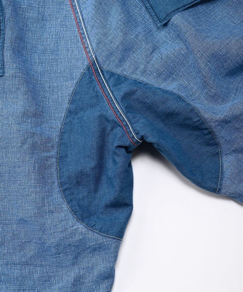 45R（フォーティファイブアール）の「リネンの908イージーセイルショートパンツ（インディゴ加工）（カーゴパンツ・レディース・インディゴブルー・LARGE/X-SMALL/SMALL/MEDIUM）」の16枚目の写真