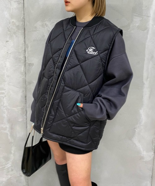 WHO'S WHO gallery（フーズフーギャラリー）の「COOPER FACTキルティングベスト2（ベスト・メンズ・ブラック/ネイビー・FREE）」の3枚目の写真