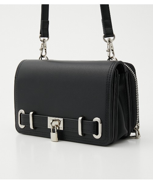 AZUL by moussy（アズールバイマウジー）の「KEY MOTIF WALLET BAG/キーモチーフウォレットバッグ（ショルダーバッグ・レディース・グレー系その他/ブラック/ライトブラウン・FREE）」の4枚目の写真