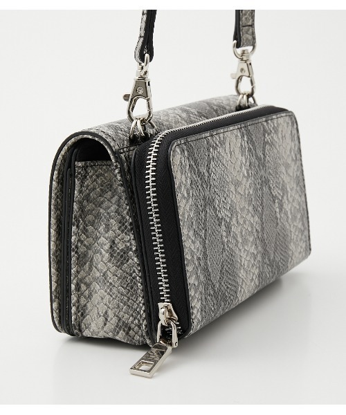 AZUL by moussy（アズールバイマウジー）の「KEY MOTIF WALLET BAG/キーモチーフウォレットバッグ（ショルダーバッグ・レディース・グレー系その他/ブラック/ライトブラウン・FREE）」の11枚目の写真