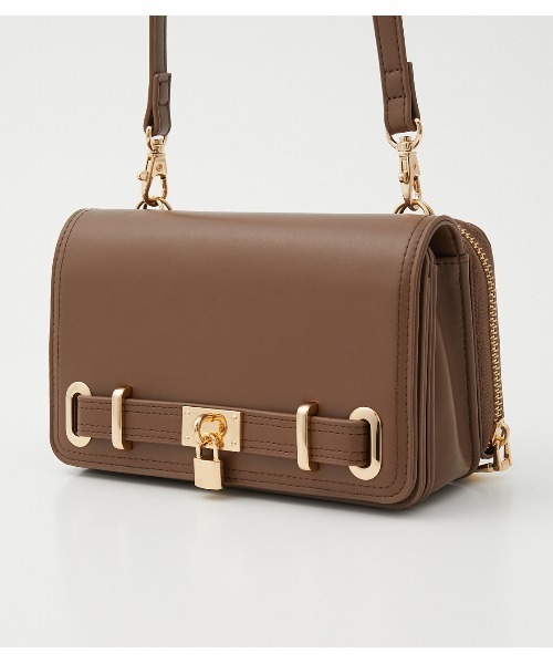 AZUL by moussy（アズールバイマウジー）の「KEY MOTIF WALLET BAG/キーモチーフウォレットバッグ（ショルダーバッグ・レディース・グレー系その他/ブラック/ライトブラウン・FREE）」の16枚目の写真