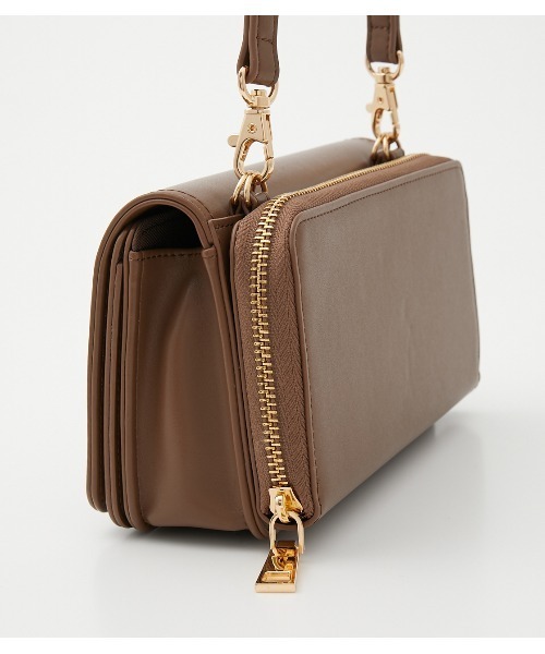 AZUL by moussy（アズールバイマウジー）の「KEY MOTIF WALLET BAG/キーモチーフウォレットバッグ（ショルダーバッグ・レディース・グレー系その他/ブラック/ライトブラウン・FREE）」の17枚目の写真