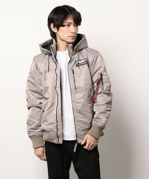 【ALPHA INDUSTRIES/アルファインダストリーズ】フードリブジャケット TA1571 保温性の高い『Thermolite』使用