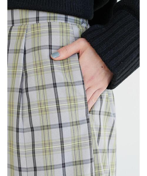 Green　Parks（グリーンパークス）の「チェックマーメイドスカート＊（スカート・レディース・モカ/グリーン/ブルー・FREE）」の13枚目の写真