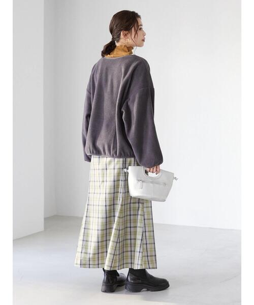 Green　Parks（グリーンパークス）の「チェックマーメイドスカート＊（スカート・レディース・モカ/グリーン/ブルー・FREE）」の11枚目の写真