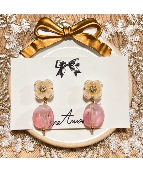 tone(トーン)の「【LoveAmooN】smoketreebijou (MA)(ピアス(両耳用)・レディース・ゴールド・FREE)」の8枚目の写真