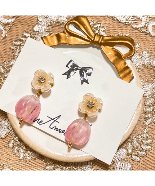 tone(トーン)の「【LoveAmooN】smoketreebijou (MA)(ピアス(両耳用)・レディース・ゴールド・FREE)」の5枚目の写真
