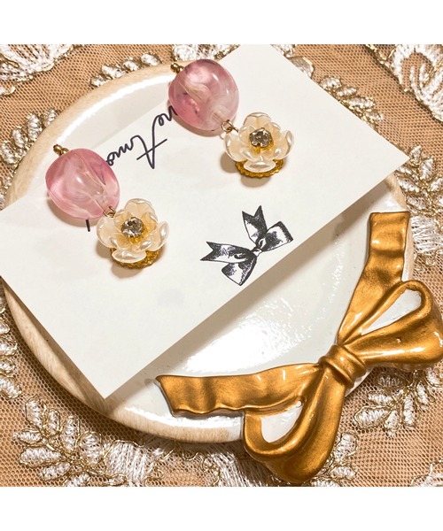 tone(トーン)の「【LoveAmooN】smoketreebijou (MA)(ピアス(両耳用)・レディース・ゴールド・FREE)」の7枚目の写真