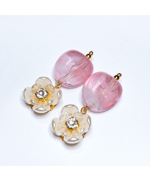 tone(トーン)の「【LoveAmooN】smoketreebijou (MA)(ピアス(両耳用)・レディース・ゴールド・FREE)」の2枚目の写真