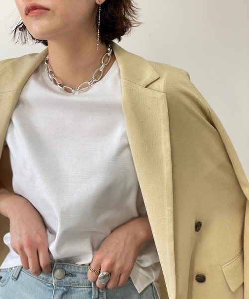 PHILIPPE AUDIBERT（フィリップ オーディベール）の「PHILIPPE AUDIBERT/シルバーチェーンネックレス（ネックレス・レディース・シルバー・FREE）」の4枚目の写真