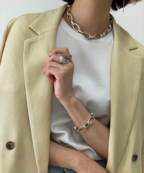 PHILIPPE AUDIBERT（フィリップ オーディベール）の「PHILIPPE AUDIBERT/シルバーチェーンネックレス（ネックレス・レディース・シルバー・FREE）」の5枚目の写真