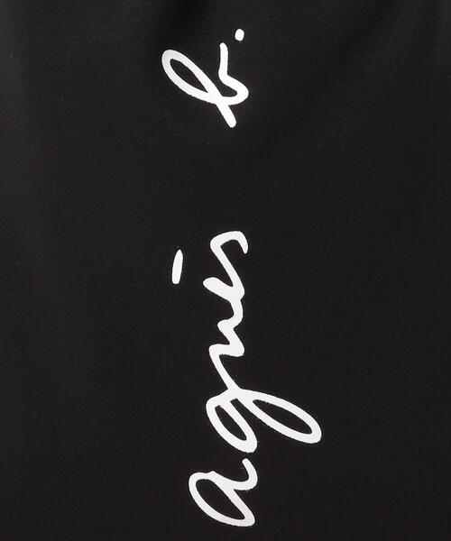 agnes b.（アニエスベー）の「M001 E SAC ロゴ2WAYバッグ（ハンドバッグ・キッズ・ブラック・FREE）」の5枚目の写真