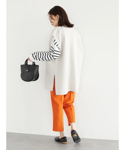 Green　Parks（グリーンパークス）の「パネルボーダーロンTEE＊（Tシャツ/カットソー・レディース・ネイビー/ピンク/ブルー/グリーン・FREE）」の17枚目の写真