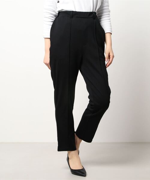 ehka sopo(エヘカソポ)の「センターシームテーパードパンツ(その他パンツ・レディース・ブラック/ベージュ/サックスブルー・フリ-)」の7枚目の写真