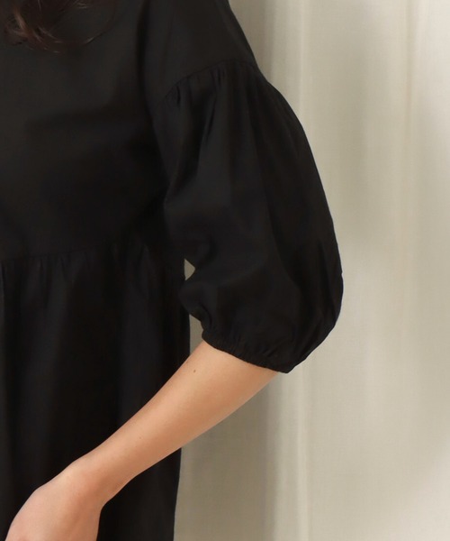 libelle more(リベル モア)の「アシンメトリーギャザーブラウス(シャツ/ブラウス・レディース・ブラック/ベージュ/ホワイト/ブルー・M)」の11枚目の写真