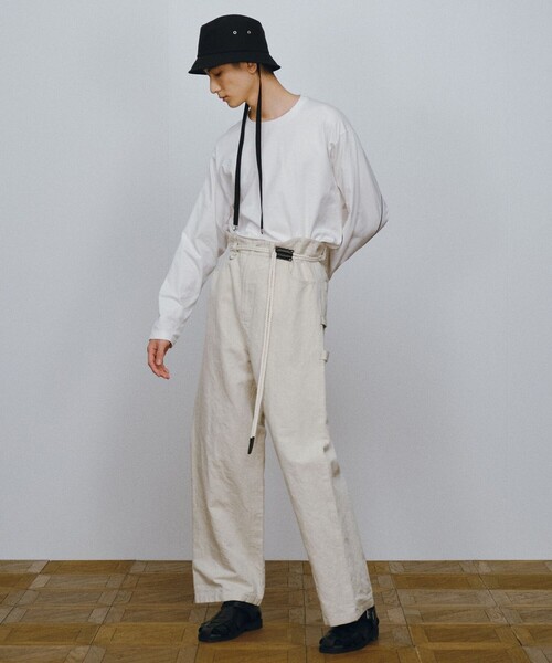 JOSEPH STUDIO(ジョゼフストゥディオ)の「【MEN・洗える】リネンコットンキャンバス パンツ(その他パンツ・メンズ・アイボリー系・8/6)」の4枚目の写真
