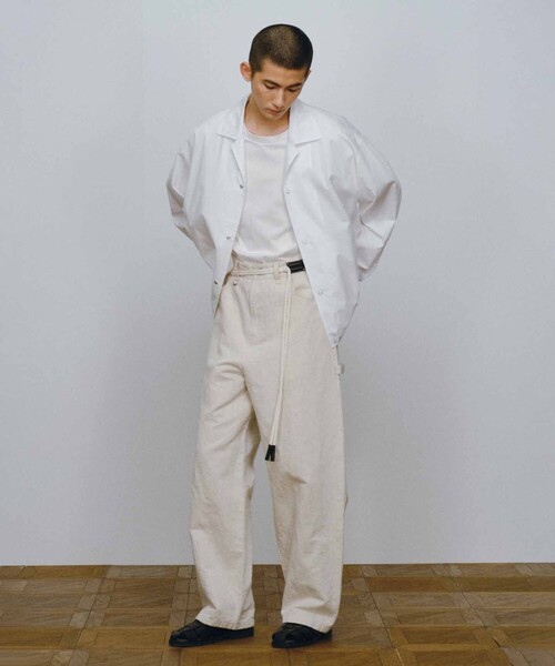 JOSEPH STUDIO(ジョゼフストゥディオ)の「【MEN・洗える】リネンコットンキャンバス パンツ(その他パンツ・メンズ・アイボリー系・8/6)」の6枚目の写真