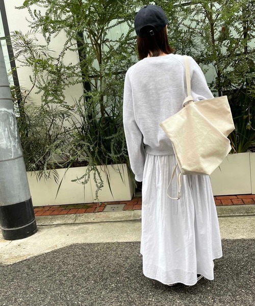 CANAL JEAN（キャナルジーン）の「RED CHOP WORKS　コットンロングスカート（スカート・レディース・ホワイト・38）」の8枚目の写真