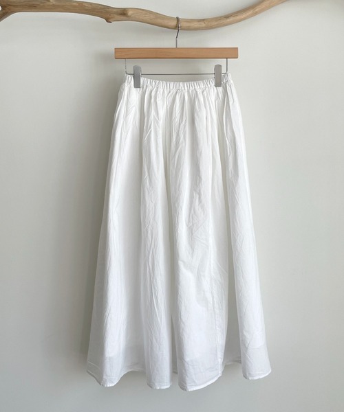 CANAL JEAN（キャナルジーン）の「RED CHOP WORKS　コットンロングスカート（スカート・レディース・ホワイト・38）」の7枚目の写真