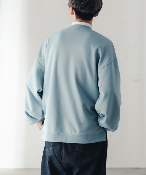 epnok（エプノック）の「ベーシックルーズクルーネックスウェット（スウェット・メンズ・チャコールグレー/グレイッシュブルー・SMALL/MEDIUM/LARGE）」の20枚目の写真