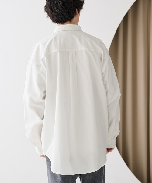 セール】リラックスルーズレギュラーカラーブロードシャツ（シャツ