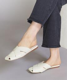 BEAUTY&YOUTH UNITED ARROWS | BY レザー ビッグメッシュ スライダー サンダル(サンダル)