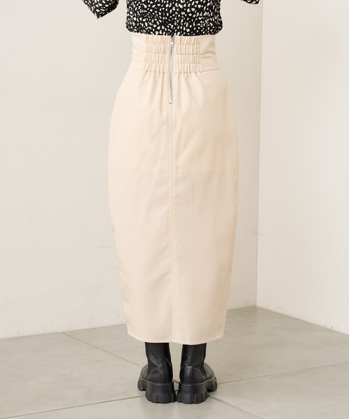 Chico(チコ)の「【新色追加・Web限定】スリットハイウエストタイトロングスカート(スカート・レディース・ブラック/グレー/アイボリー・FREE)」の12枚目の写真