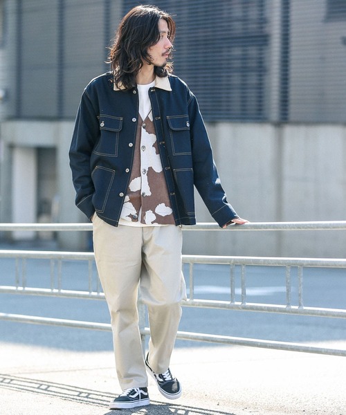 URBAN RESEARCH Sonny Label（アーバンリサーチサニーレーベル）の「配色カバーオール（カバーオール・メンズ・ネイビー/オフホワイト/カーキ・MEDIUM/LARGE）」の18枚目の写真