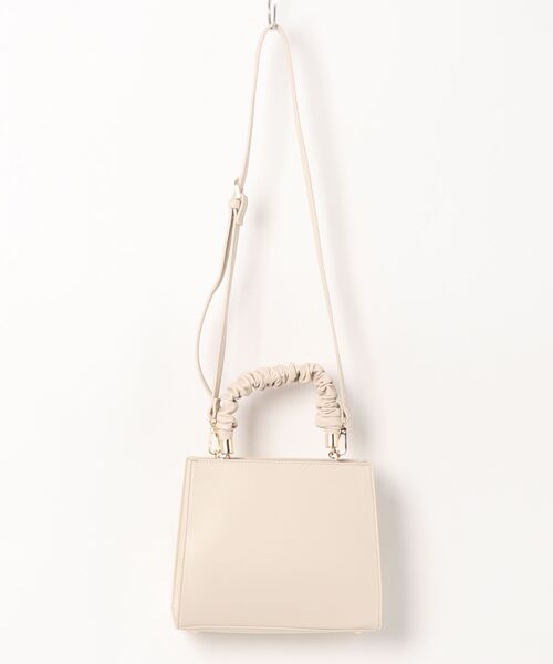 HALUHIROINE（ハルヒロイン）の「シャーリングハンドルバッグ（ハンドバッグ・レディース・グレイッシュベージュ/ライトベージュ・FREE）」の15枚目の写真