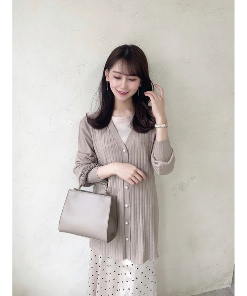 HALUHIROINE（ハルヒロイン）の「シャーリングハンドルバッグ（ハンドバッグ・レディース・グレイッシュベージュ/ライトベージュ・FREE）」の3枚目の写真