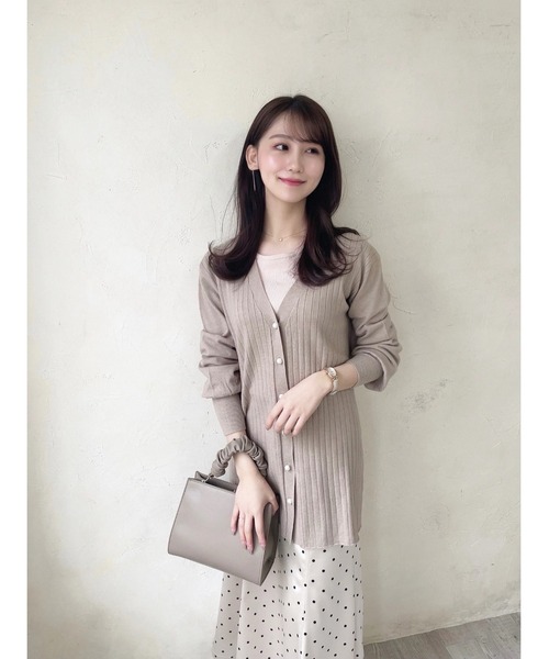 HALUHIROINE（ハルヒロイン）の「シャーリングハンドルバッグ（ハンドバッグ・レディース・グレイッシュベージュ/ライトベージュ・FREE）」の4枚目の写真