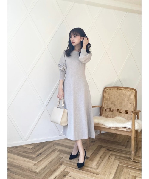 HALUHIROINE（ハルヒロイン）の「シャーリングハンドルバッグ（ハンドバッグ・レディース・グレイッシュベージュ/ライトベージュ・FREE）」の11枚目の写真