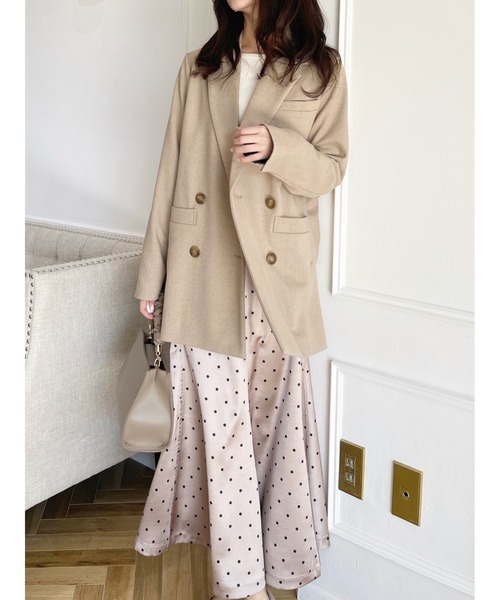 HALUHIROINE（ハルヒロイン）の「シャーリングハンドルバッグ（ハンドバッグ・レディース・グレイッシュベージュ/ライトベージュ・FREE）」の7枚目の写真