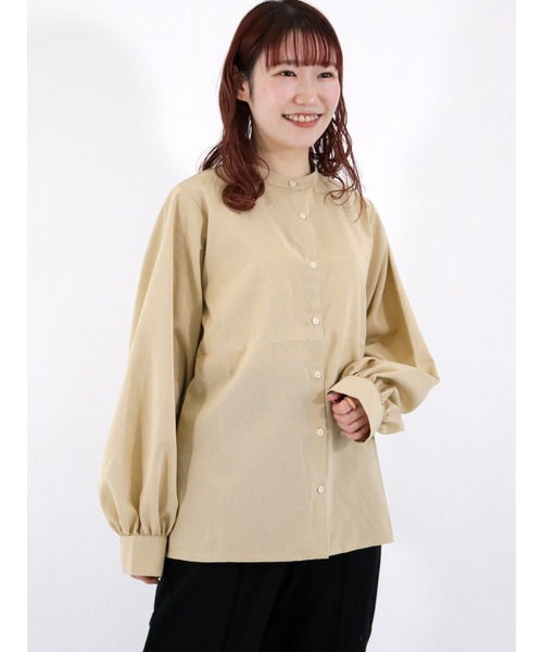 ehka sopo(エヘカソポ)の「チェック柄パフスリーブブラウス(シャツ/ブラウス・レディース・ブラック/イエロー/オレンジ/グリーン・フリ-)」の3枚目の写真