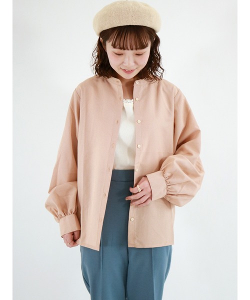 ehka sopo(エヘカソポ)の「チェック柄パフスリーブブラウス(シャツ/ブラウス・レディース・ブラック/イエロー/オレンジ/グリーン・フリ-)」の4枚目の写真