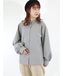 ehka sopo | チェック柄パフスリーブブラウス(シャツ/ブラウス)