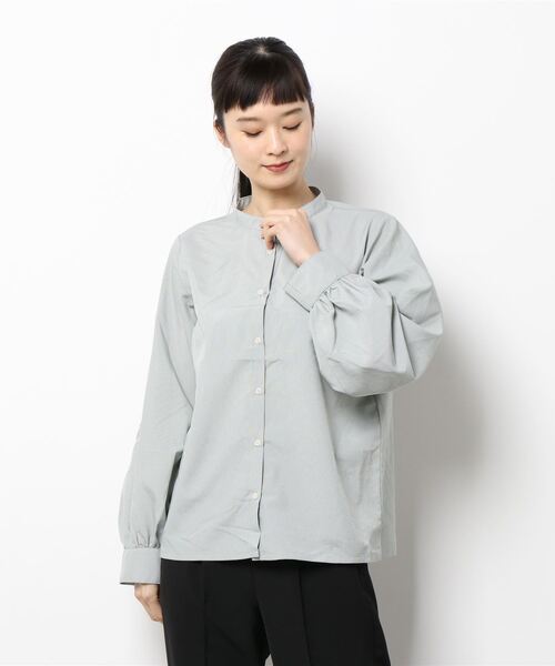 ehka sopo(エヘカソポ)の「チェック柄パフスリーブブラウス(シャツ/ブラウス・レディース・ブラック/イエロー/オレンジ/グリーン・フリ-)」の7枚目の写真